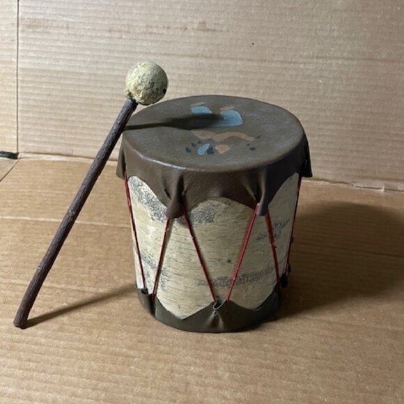 Vintage Indian Toy Drum - Picture 5 of 6